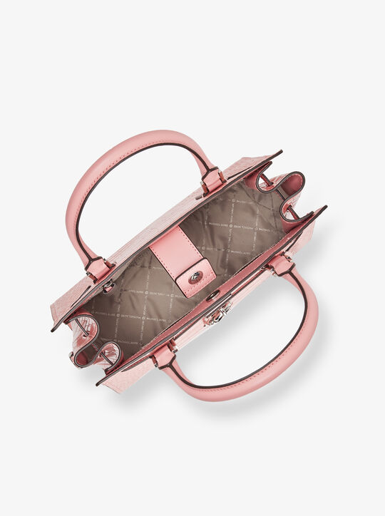 حقيبة يد هاملتون جلد صناعي منقوشة تمساح متوسطة michael kors حقيبة يد هاملتون جلد صناعي منقوشة تمساح متوسطة