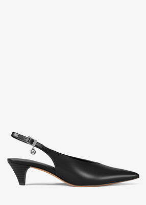michael kors tonya leather slingback pump