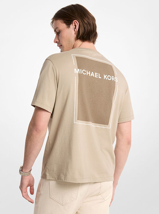 michael kors graphic logo cotton t shirt