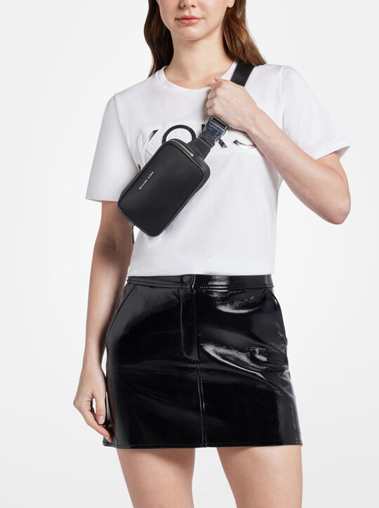 michael kors cara small nylon belt bag