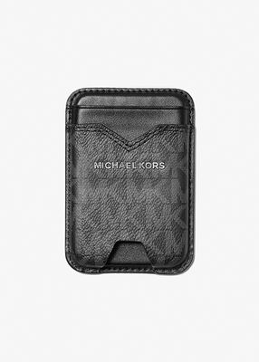 michael kors hudson signature logo magsafe wallet