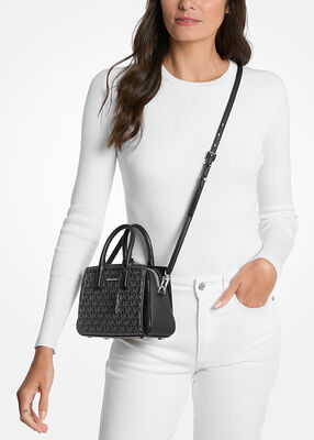 michael kors laila extra small signature logo crossbody bag