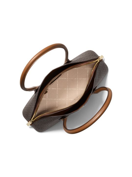 Petra Medium Signature Logo Shoulder Bag michael kors petra medium signature logo shoulder bag