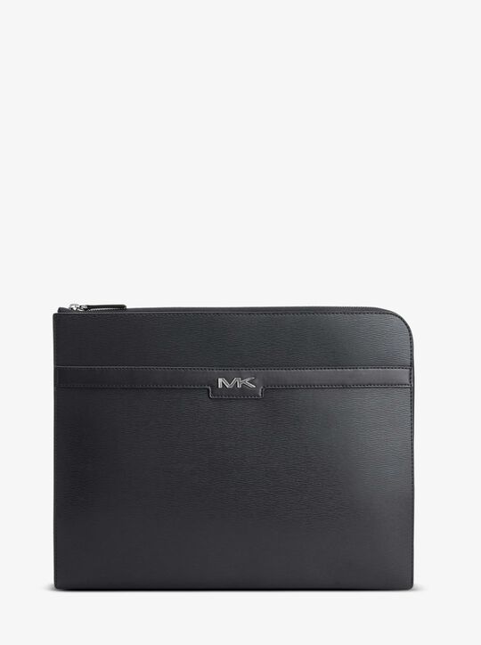 Cooper Textured Faux Leather Laptop Case Michael Kors Official site