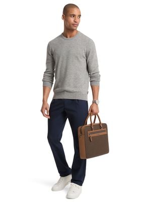 michael kors jet set signature logo briefcase