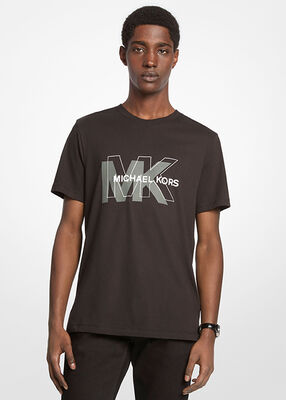michael kors graphic logo cotton t shirt