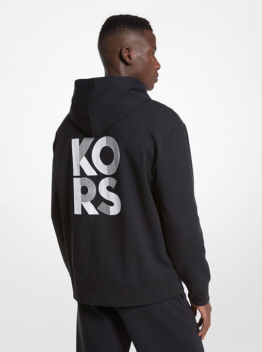 Logo Cotton Blend Hoodie michael kors logo cotton blend hoodie