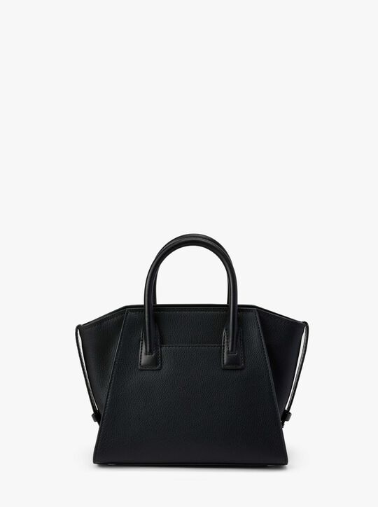 michael kors avril small leather top zip satchel