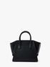michael kors avril small leather top zip satchel