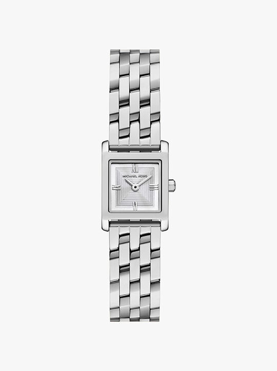 Micro Georgie Silver-Tone Watch michael kors micro georgie silver tone watch