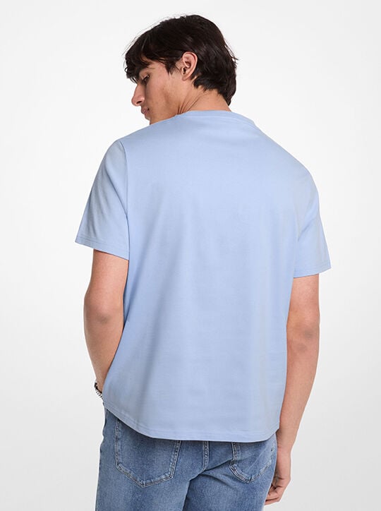 تي شيرت قطني منقوش بشعار الماركة michael kors تي شيرت قطني منقوش بشعار الماركة