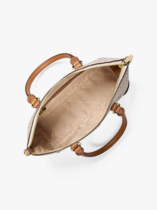 michael kors murphy medium signature logo convertible satchel