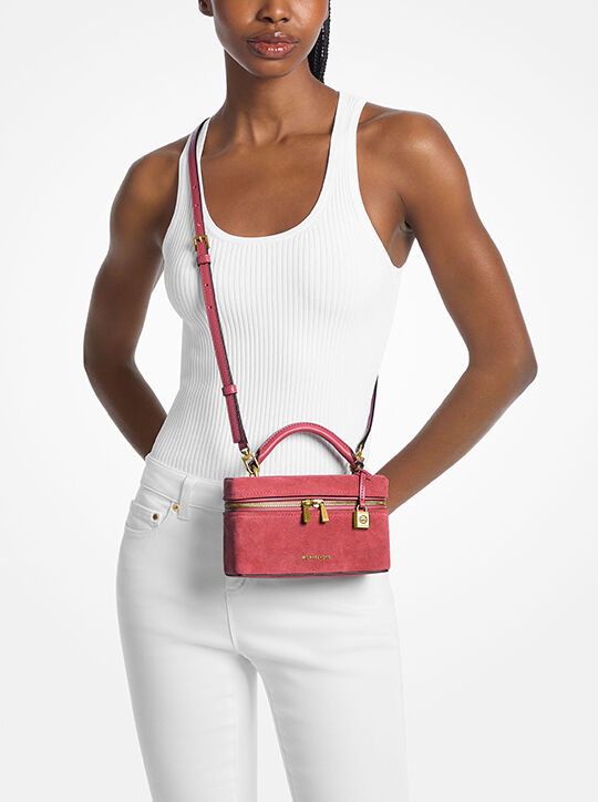 حقيبة جانا كروسبودي جلدية صغيرة الحجم قابلة للتحويل michael kors حقيبة جانا كروسبودي جلدية صغيرة الحجم قابلة للتحويل