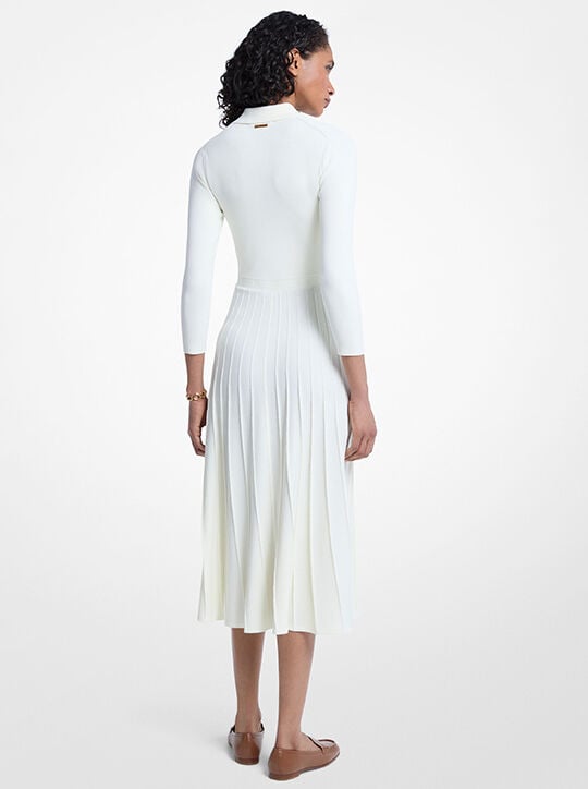 Stretch Knit Polo Sweater Dress michael kors stretch knit polo sweater dress