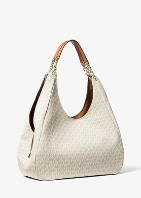 michael kors ellie large signature logo shoulder bag