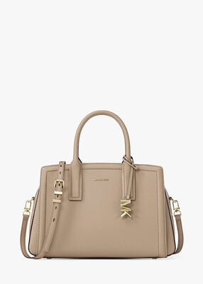 michael kors laila medium leather satchel