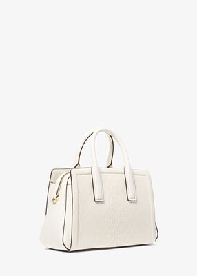 michael kors laila small signature logo satchel