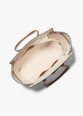 michael kors hamilton moderne large signature logo tote bag