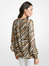 Tiger Fil Coupé Silk Blend Top michael kors tiger fil coup silk blend top