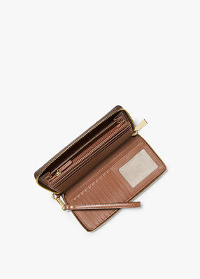 michael kors large logo continental wallet