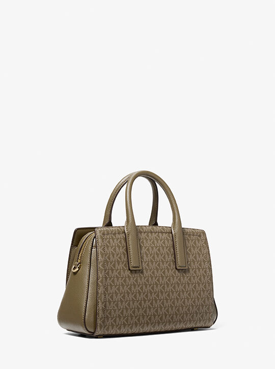 Laila Small Signature Logo Satchel michael kors laila small signature logo satchel