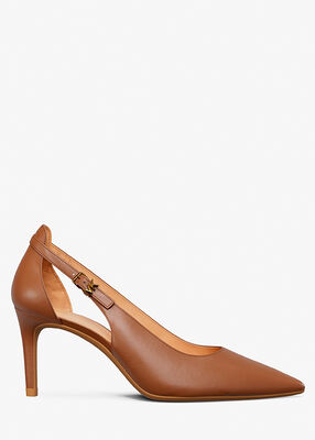 michael kors leather slingback pump