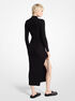 Stretch Wool Ruched Dress michael kors stretch wool ruched dress