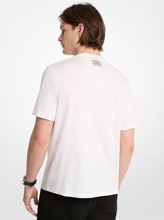 Graphic Logo Cotton Jersey T-shirt michael kors graphic logo cotton jersey t shirt