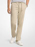 michael kors stretch cotton drawstring trousers