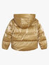 michael kors metallic quilted convertible puffer jacket