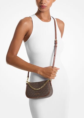 michael kors carmela small signature logo convertible crossbody bag