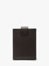 michael kors hudson pebbled leather snap card case