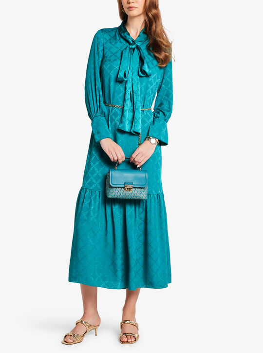 michael kors حقيبة كروسبودي قابلة للتحويل من تريبيكا، صغيرة بشعار الماركة