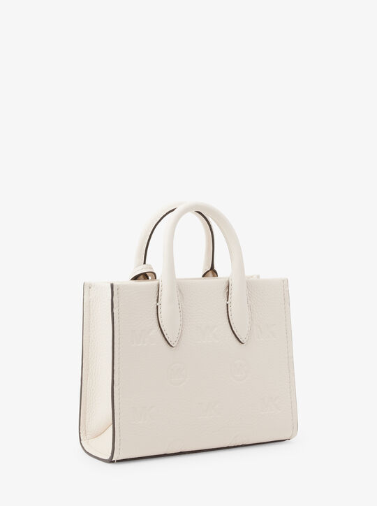 Mirella Extra-Small Logo Embossed Leather Crossbody Bag michael kors mirella extra small logo embossed leather crossbody bag