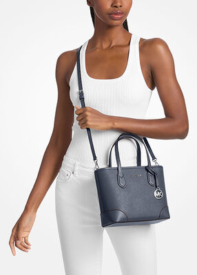 michael kors eva extra small saffiano leather convertible tote bag