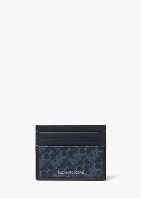 michael kors hudson empire signature logo tall card case