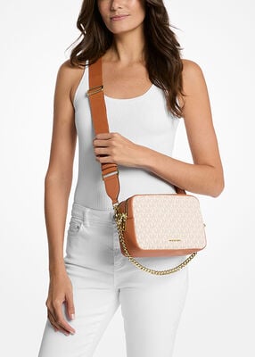 michael kors bryant medium signature logo camera crossbody bag