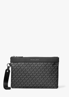 michael kors حقيبة سفر مطبوعة بشعارالماركة بروكلين المميز