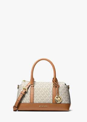 michael kors andie small signature logo satchel