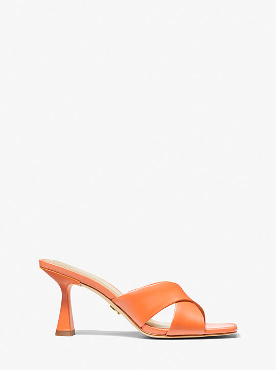 Clara Leather Mule michael kors clara leather mule