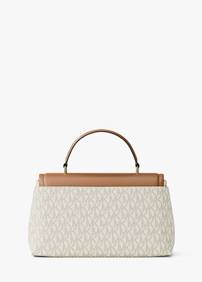 michael kors tribeca medium signature logo satchel