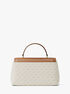 michael kors tribeca medium signature logo satchel