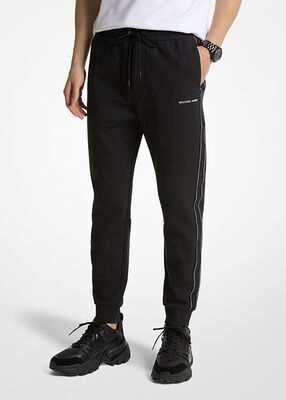 michael kors بنطال رياضي من مزيج القطن بشريط