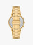 Billie Gold-Tone Stainless Steel Watch michael kors billie gold tone stainless steel watch