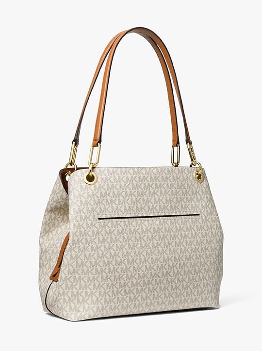 Kensington Large Signature Logo Tote Bag michael kors kensington large signature logo tote bag