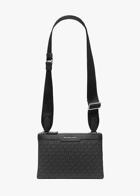 michael kors hudson signature logo crossbody bag