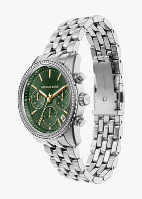 michael kors ساعة مايكل كورس براينت كرونوغراف المصنوعة من الفولاذ المقاوم للصدأ