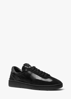 michael kors wilton leather and suede sneaker