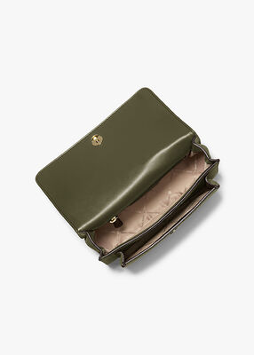 michael kors حقيبة كتف كبيرة من جلد الغزال كلير