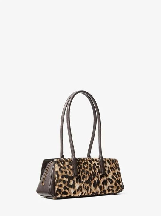 Laila Small Leopard Print Calf Hair Shoulder Bag michael kors laila small leopard print calf hair shoulder bag